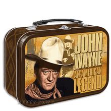 john wayne metal lunch box|Vintage John Wayne Lunchbox Metal Square Lunch .